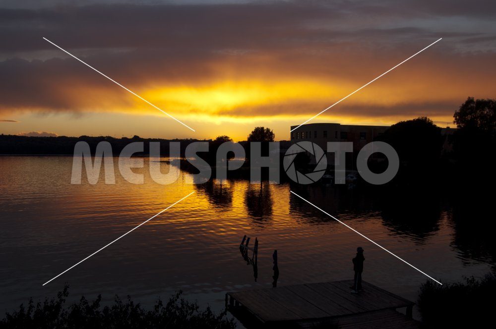 Sunset on Sabaudia lake - MeusPhoto